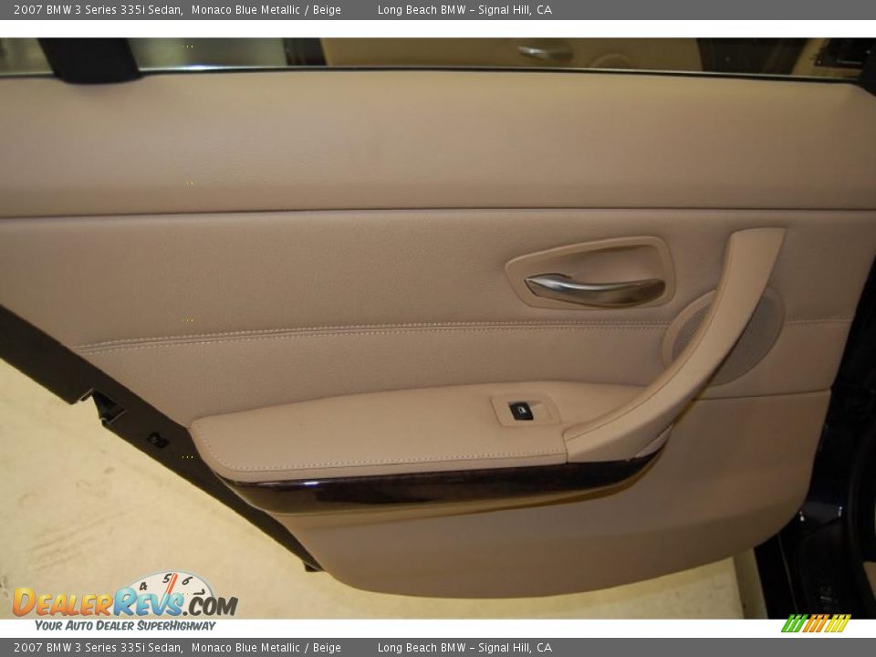 2007 BMW 3 Series 335i Sedan Monaco Blue Metallic / Beige Photo #27