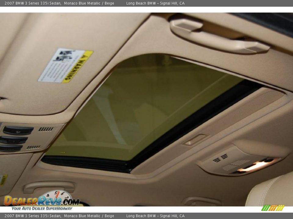 2007 BMW 3 Series 335i Sedan Monaco Blue Metallic / Beige Photo #28