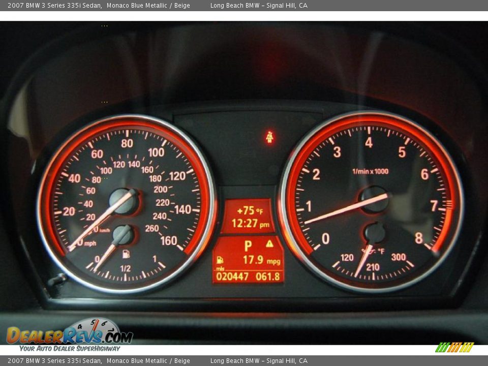 2007 BMW 3 Series 335i Sedan Monaco Blue Metallic / Beige Photo #29
