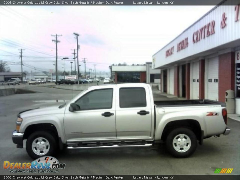 2005 Chevrolet Colorado LS Crew Cab Silver Birch Metallic / Medium Dark Pewter Photo #8
