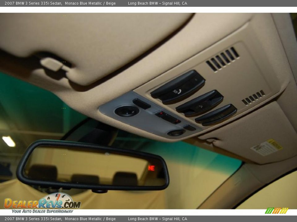 2007 BMW 3 Series 335i Sedan Monaco Blue Metallic / Beige Photo #35