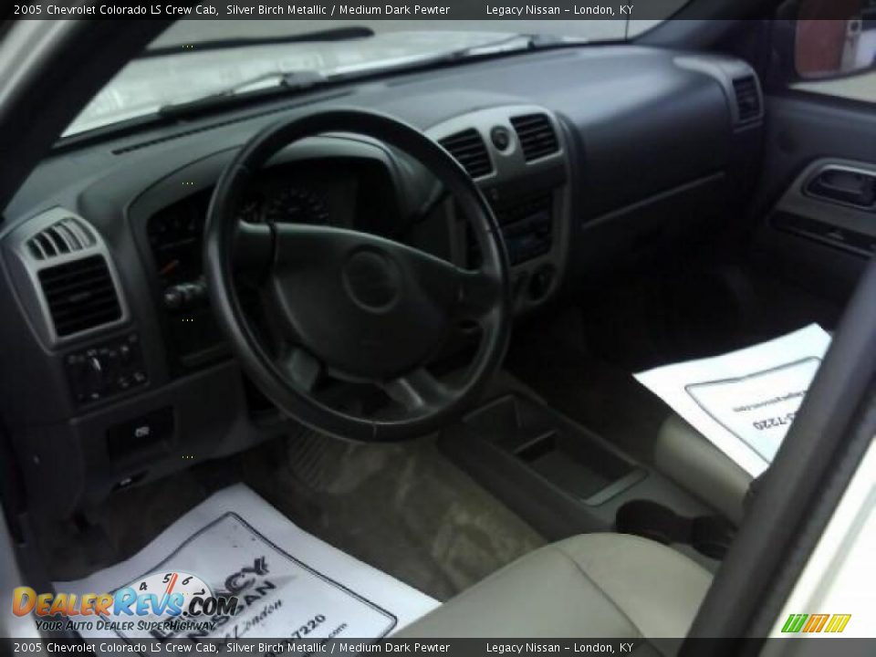 2005 Chevrolet Colorado LS Crew Cab Silver Birch Metallic / Medium Dark Pewter Photo #15