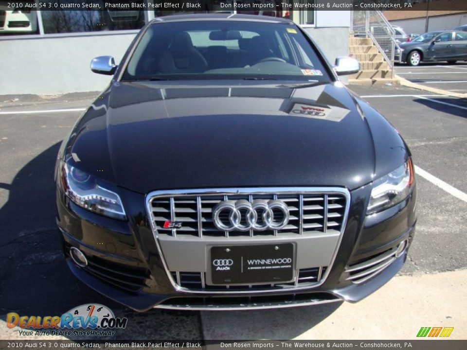 2010 Audi S4 3.0 quattro Sedan Phantom Black Pearl Effect / Black Photo #3