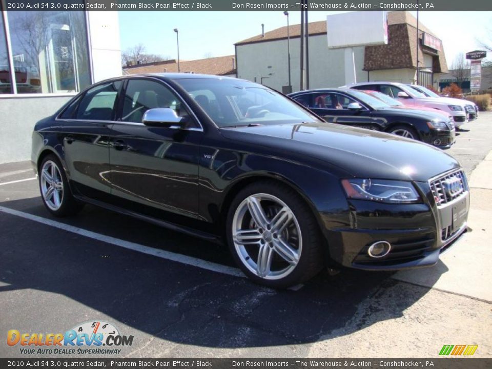 2010 Audi S4 3.0 quattro Sedan Phantom Black Pearl Effect / Black Photo #5