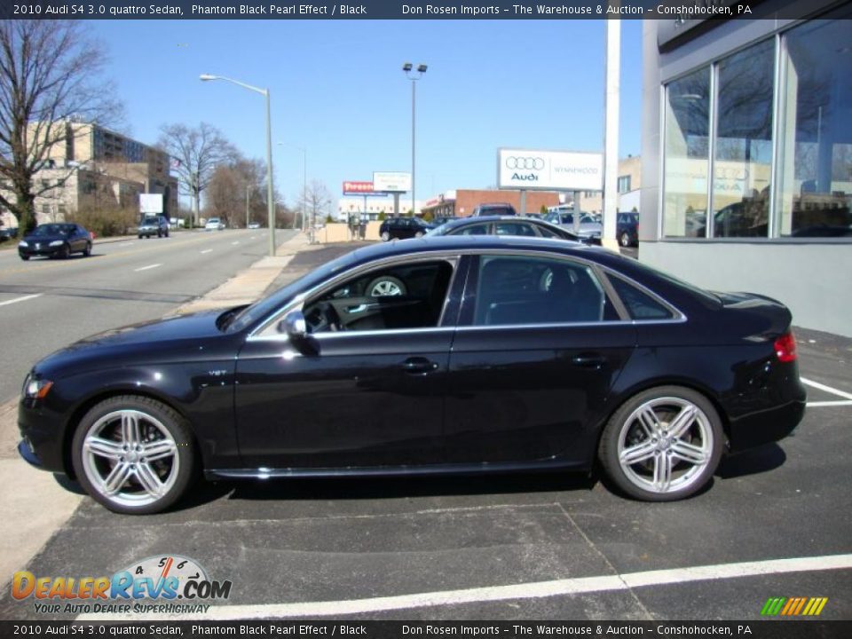 2010 Audi S4 3.0 quattro Sedan Phantom Black Pearl Effect / Black Photo #10