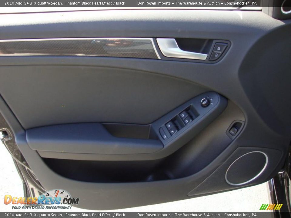 2010 Audi S4 3.0 quattro Sedan Phantom Black Pearl Effect / Black Photo #13