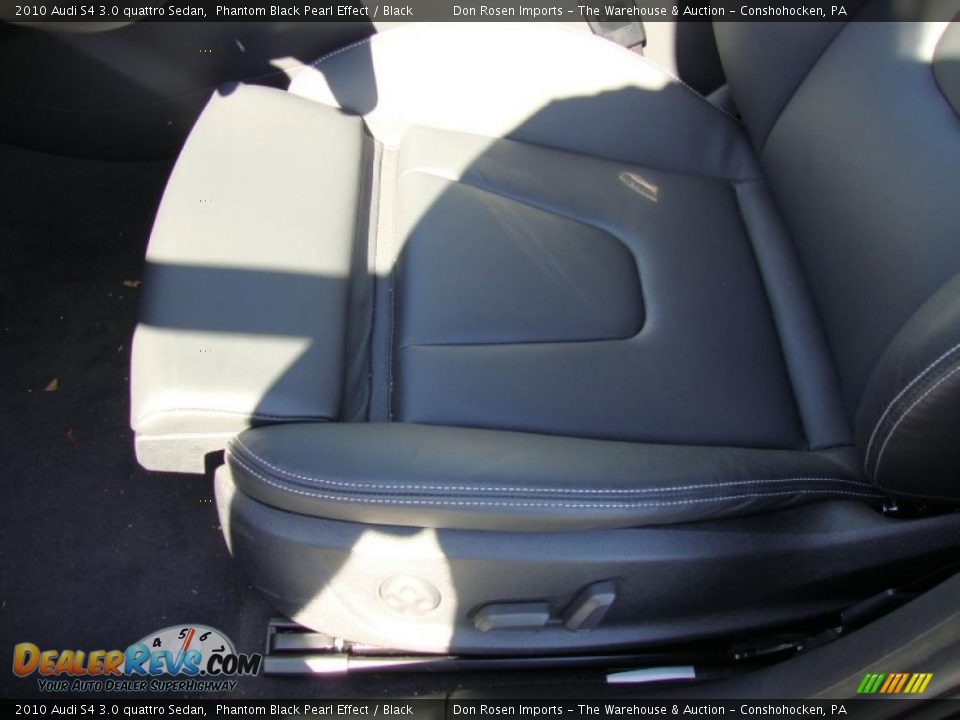 2010 Audi S4 3.0 quattro Sedan Phantom Black Pearl Effect / Black Photo #15