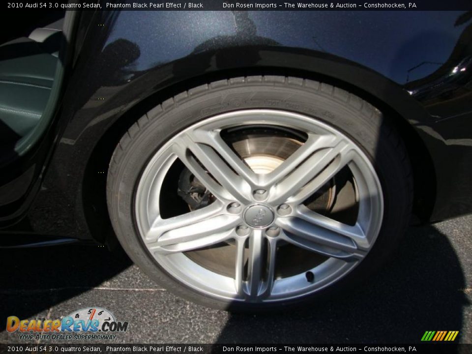 2010 Audi S4 3.0 quattro Sedan Phantom Black Pearl Effect / Black Photo #26