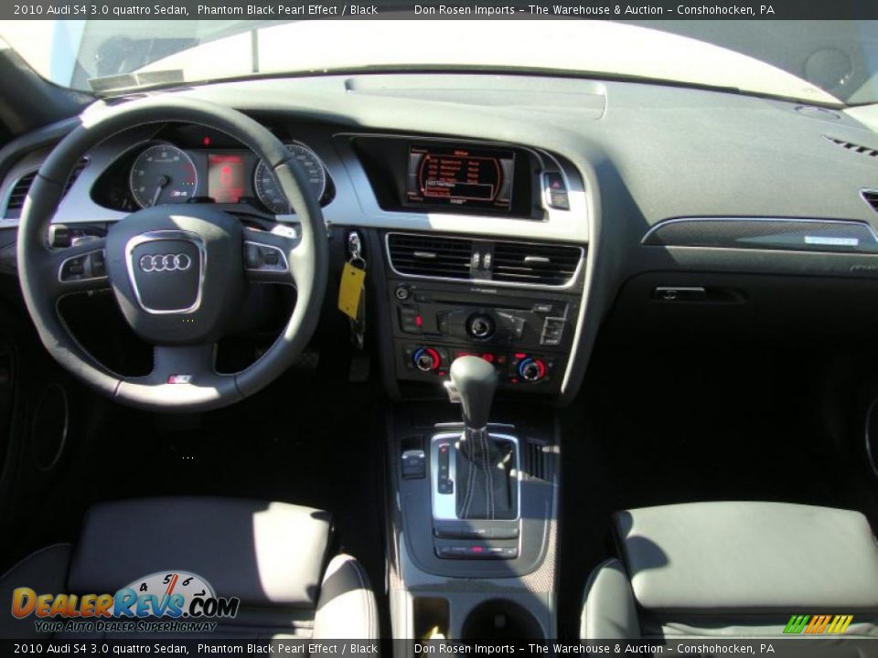 2010 Audi S4 3.0 quattro Sedan Phantom Black Pearl Effect / Black Photo #28