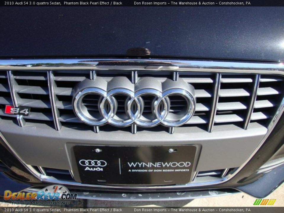 2010 Audi S4 3.0 quattro Sedan Phantom Black Pearl Effect / Black Photo #32