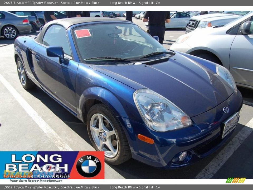 2003 Toyota MR2 Spyder Roadster Spectra Blue Mica / Black Photo #1