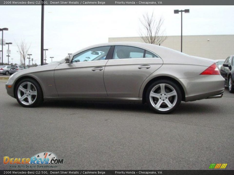 2006 Mercedes-Benz CLS 500 Desert Silver Metallic / Cashmere Beige Photo #3