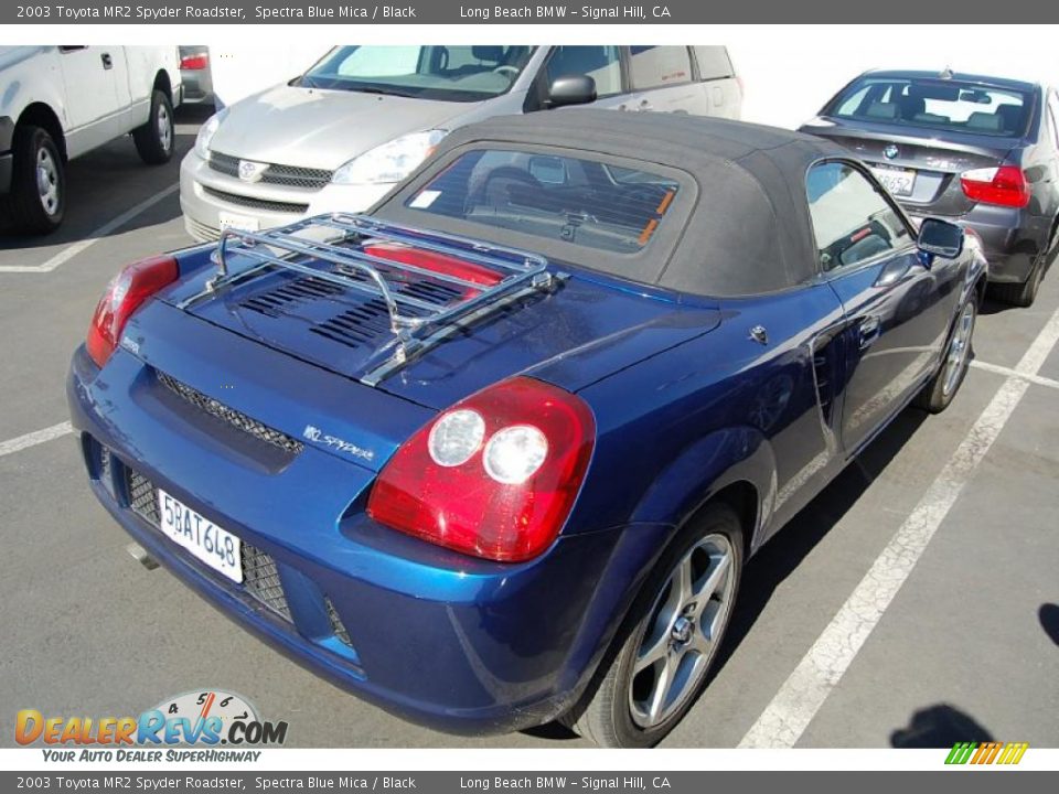 2003 Toyota MR2 Spyder Roadster Spectra Blue Mica / Black Photo #3