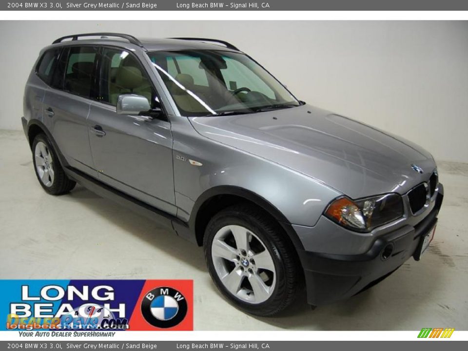 2004 BMW X3 3.0i Silver Grey Metallic / Sand Beige Photo #1
