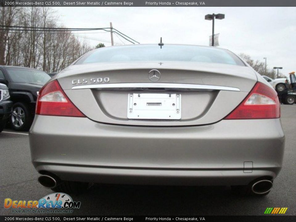 2006 Mercedes-Benz CLS 500 Desert Silver Metallic / Cashmere Beige Photo #5