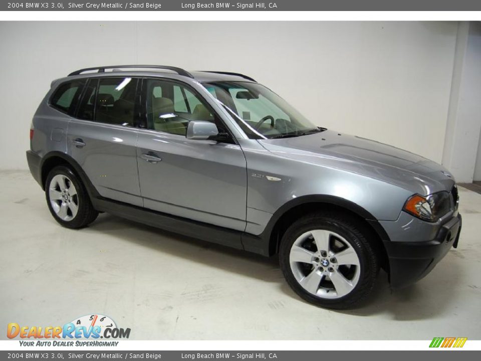 2004 BMW X3 3.0i Silver Grey Metallic / Sand Beige Photo #2