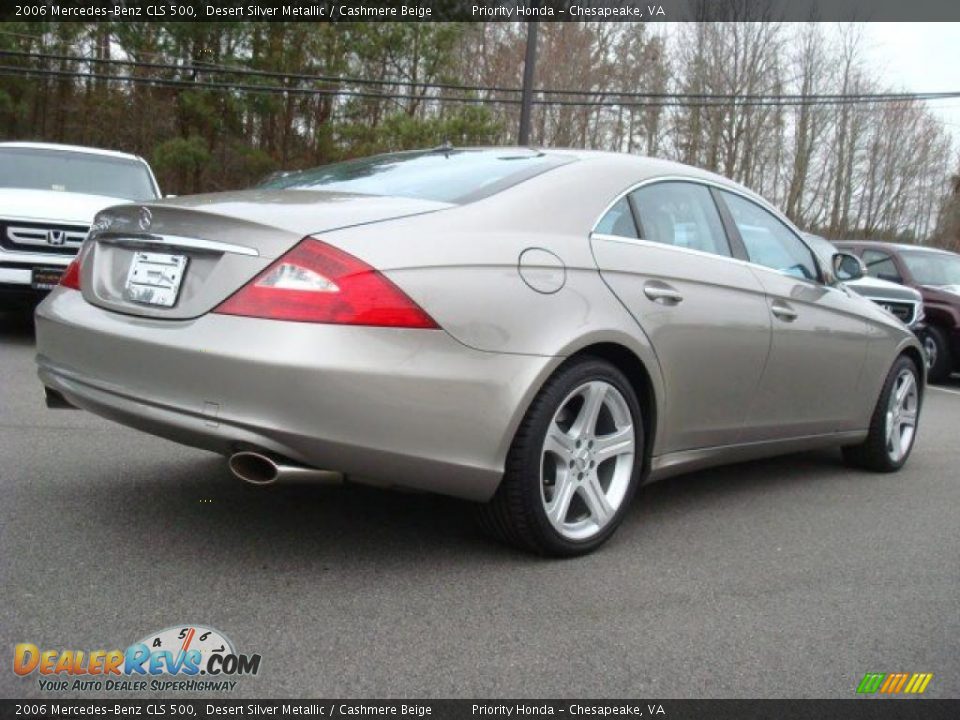 2006 Mercedes-Benz CLS 500 Desert Silver Metallic / Cashmere Beige Photo #6