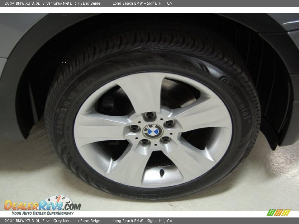 2004 BMW X3 3.0i Silver Grey Metallic / Sand Beige Photo #3