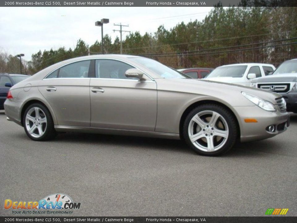 2006 Mercedes-Benz CLS 500 Desert Silver Metallic / Cashmere Beige Photo #7