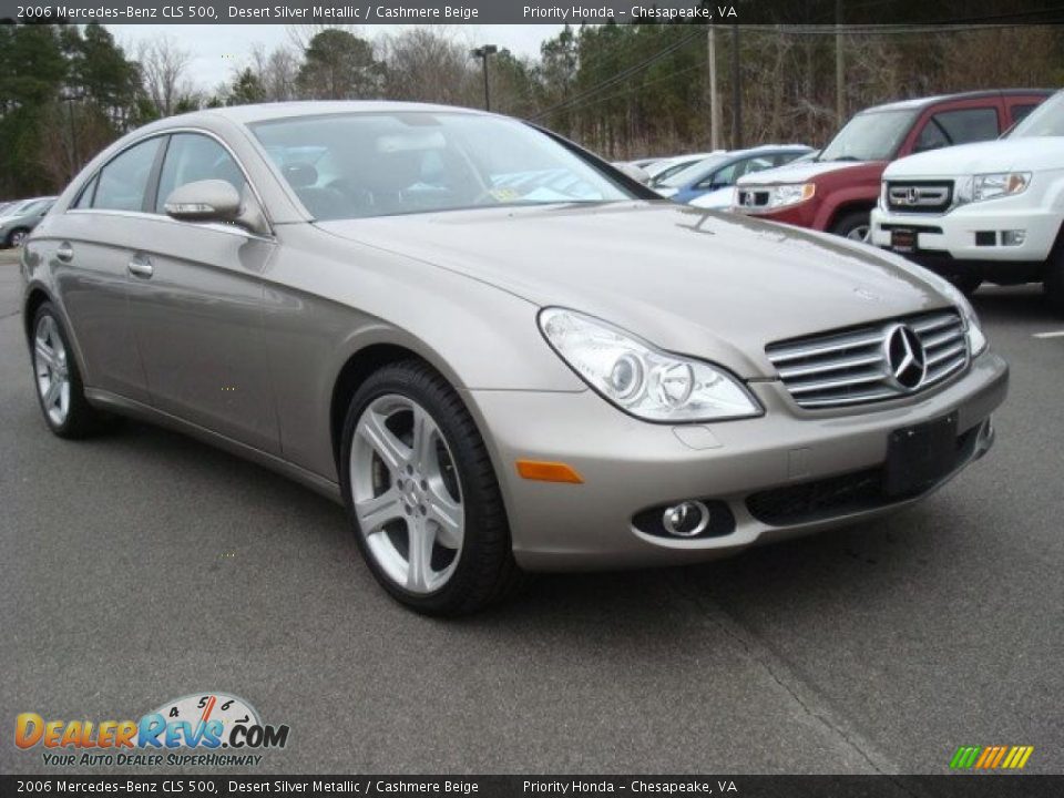 2006 Mercedes-Benz CLS 500 Desert Silver Metallic / Cashmere Beige Photo #8