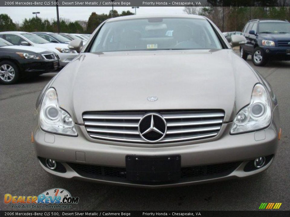 2006 Mercedes-Benz CLS 500 Desert Silver Metallic / Cashmere Beige Photo #9