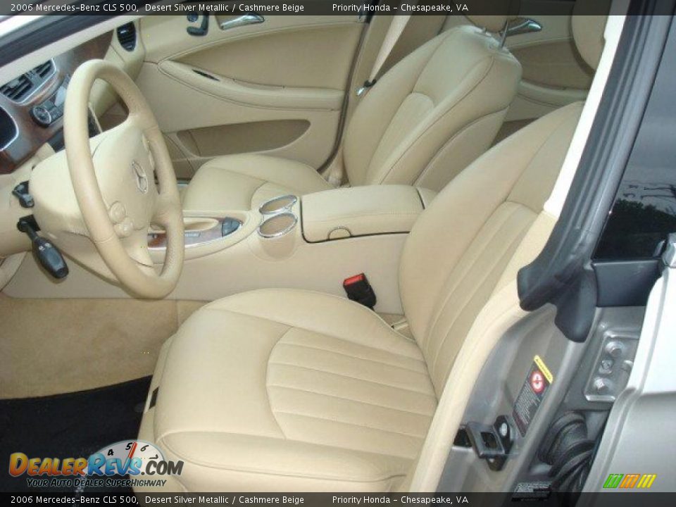 2006 Mercedes-Benz CLS 500 Desert Silver Metallic / Cashmere Beige Photo #10