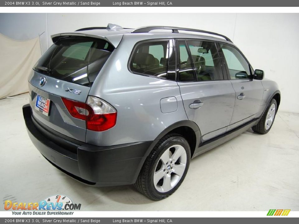 2004 BMW X3 3.0i Silver Grey Metallic / Sand Beige Photo #6