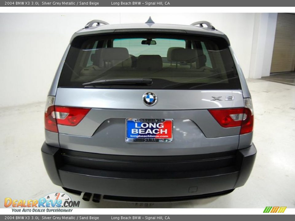 2004 BMW X3 3.0i Silver Grey Metallic / Sand Beige Photo #7