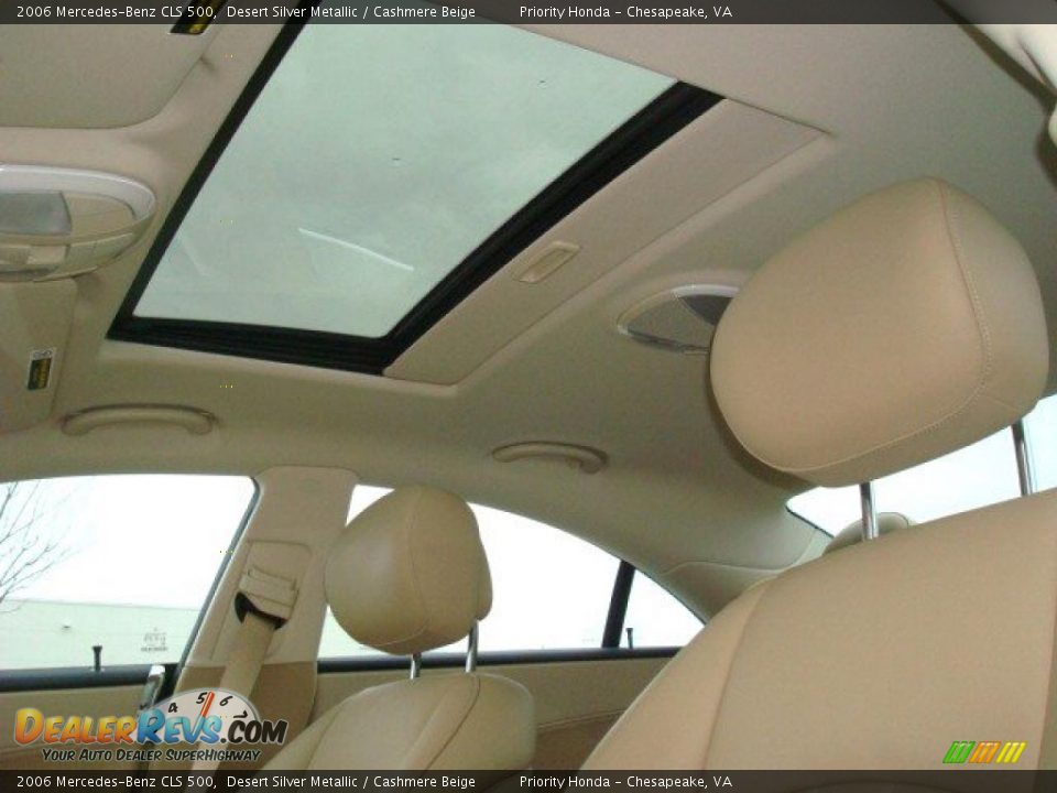 2006 Mercedes-Benz CLS 500 Desert Silver Metallic / Cashmere Beige Photo #11