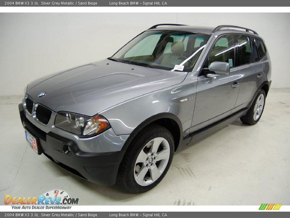 2004 BMW X3 3.0i Silver Grey Metallic / Sand Beige Photo #10