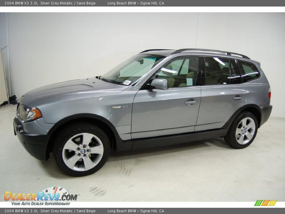 2004 BMW X3 3.0i Silver Grey Metallic / Sand Beige Photo #11