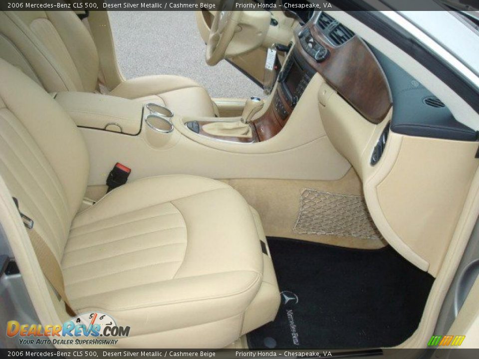2006 Mercedes-Benz CLS 500 Desert Silver Metallic / Cashmere Beige Photo #16
