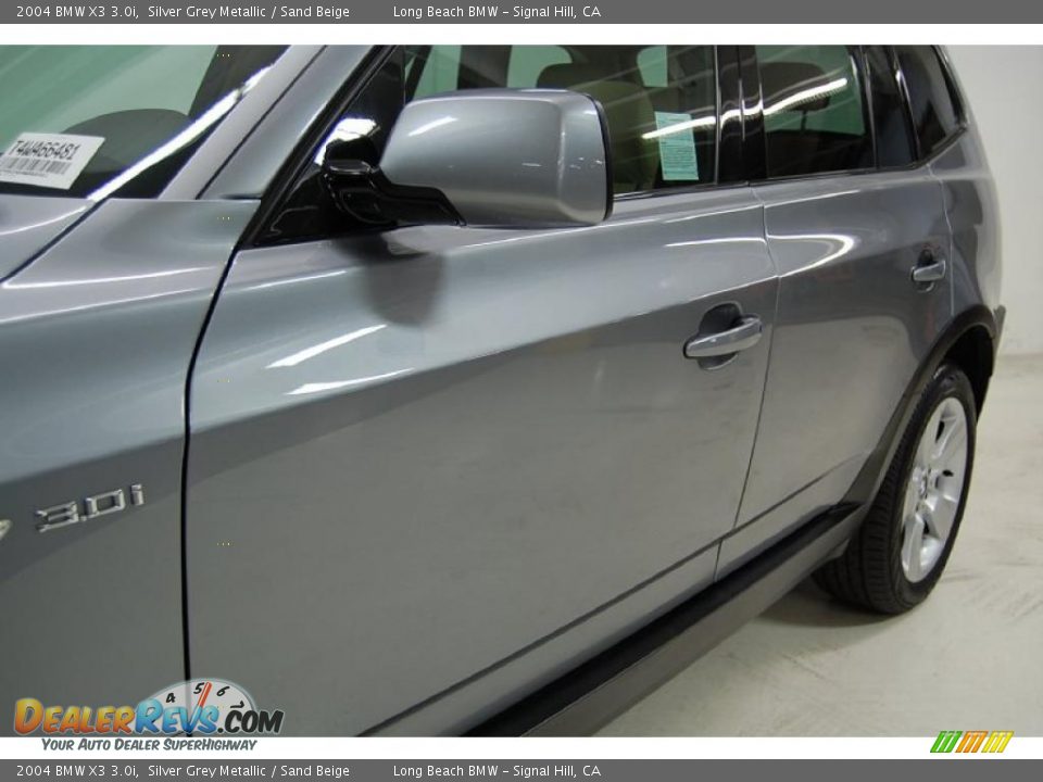 2004 BMW X3 3.0i Silver Grey Metallic / Sand Beige Photo #13