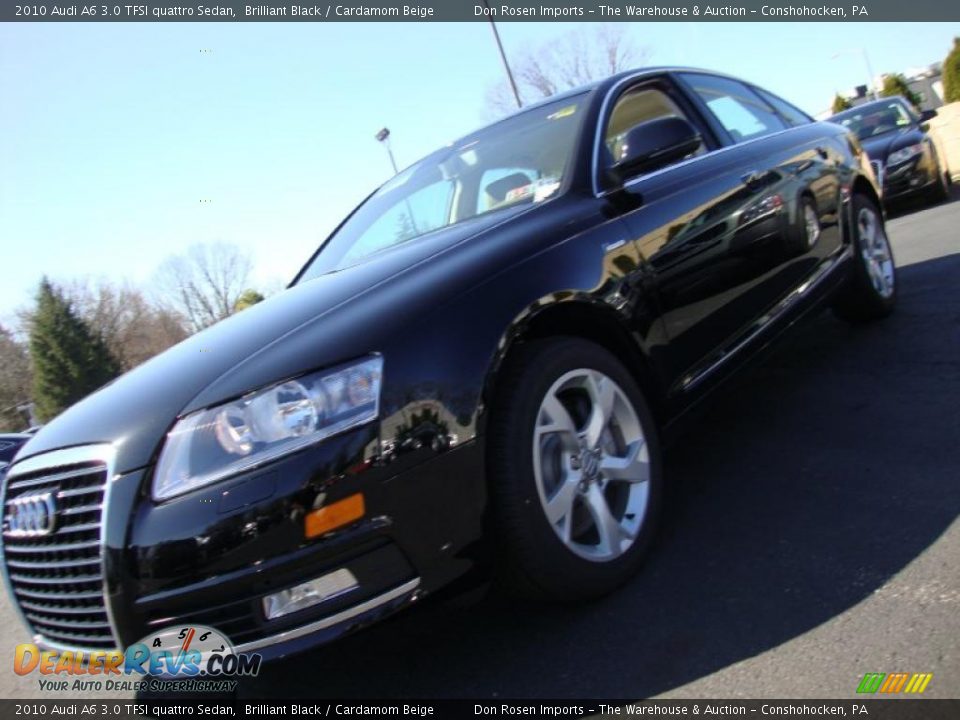 2010 Audi A6 3.0 TFSI quattro Sedan Brilliant Black / Cardamom Beige Photo #1