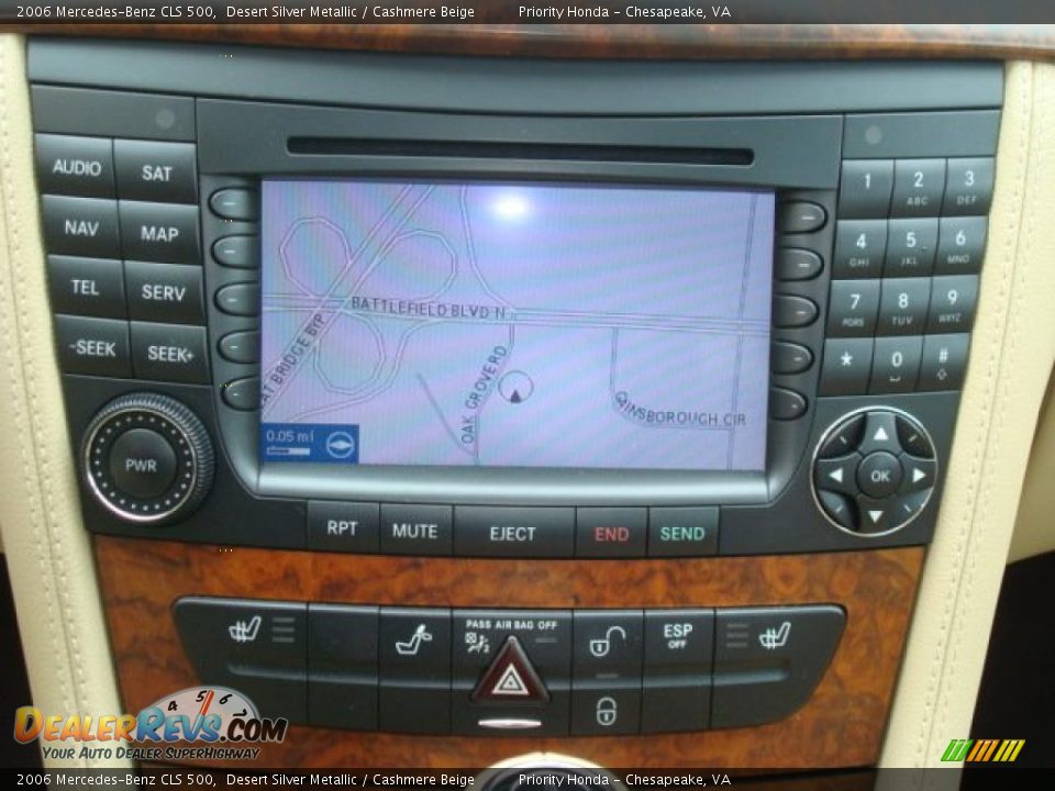 2006 Mercedes-Benz CLS 500 Desert Silver Metallic / Cashmere Beige Photo #20