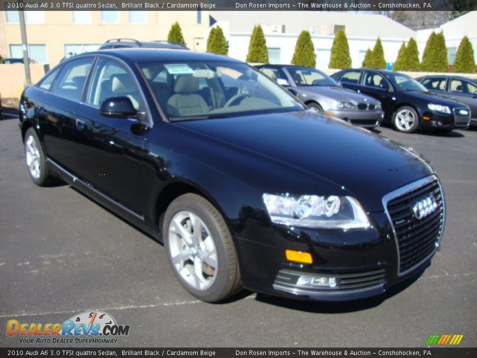 2010 Audi A6 3.0 TFSI quattro Sedan Brilliant Black / Cardamom Beige Photo #4