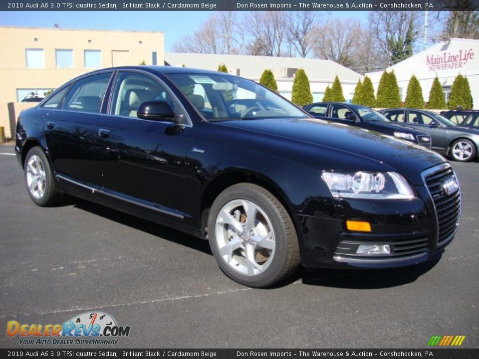 2010 Audi A6 3.0 TFSI quattro Sedan Brilliant Black / Cardamom Beige Photo #5