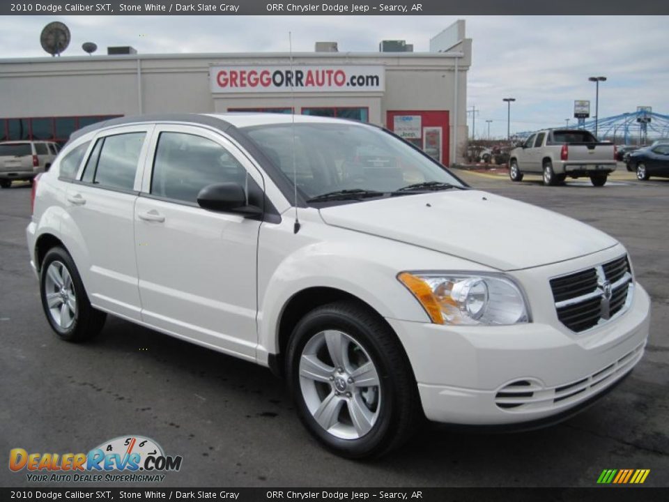 2010 Dodge Caliber SXT Stone White / Dark Slate Gray Photo #1