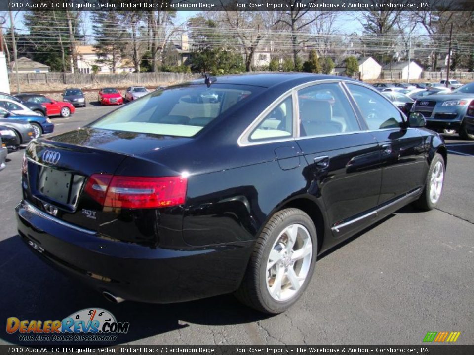 2010 Audi A6 3.0 TFSI quattro Sedan Brilliant Black / Cardamom Beige Photo #7