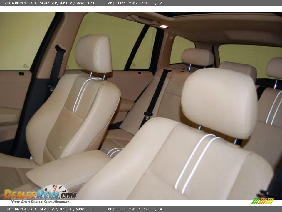 2004 BMW X3 3.0i Silver Grey Metallic / Sand Beige Photo #20