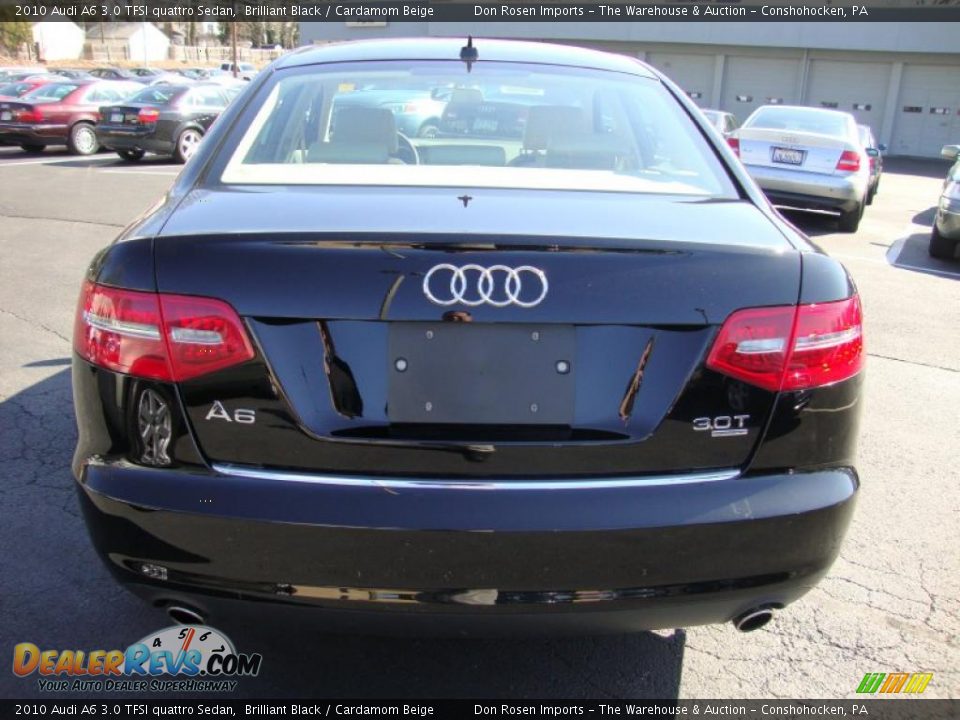 2010 Audi A6 3.0 TFSI quattro Sedan Brilliant Black / Cardamom Beige Photo #8