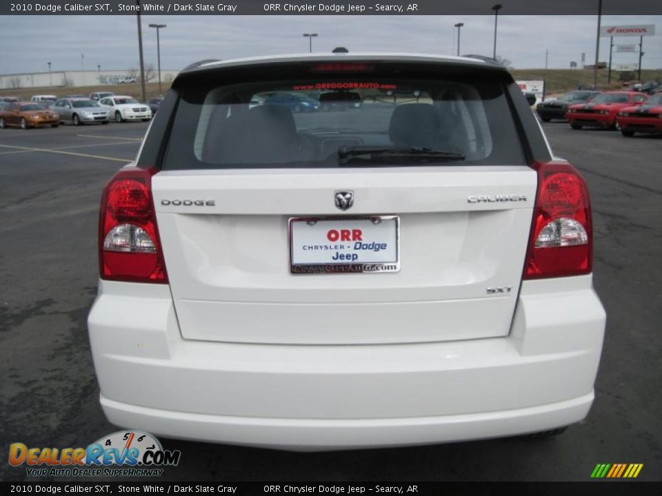2010 Dodge Caliber SXT Stone White / Dark Slate Gray Photo #4