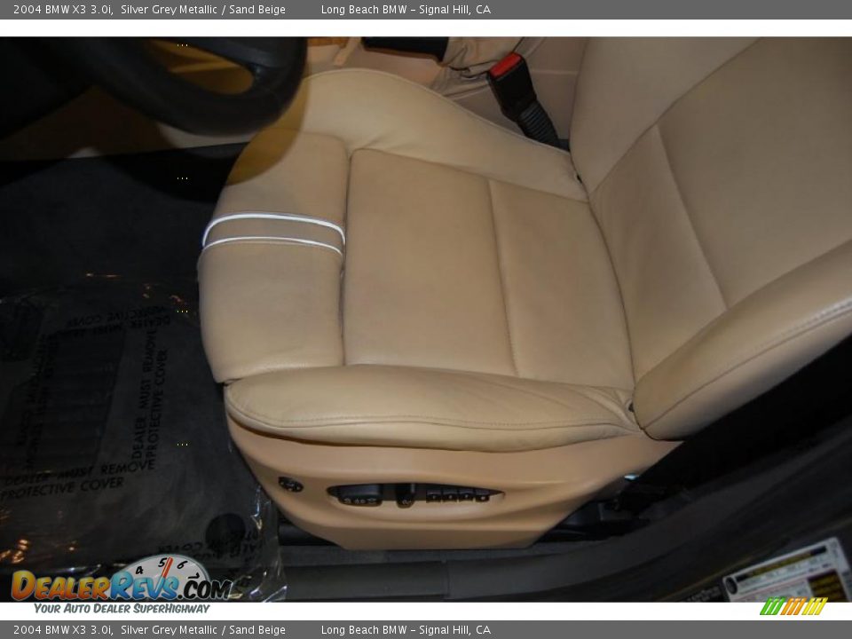 2004 BMW X3 3.0i Silver Grey Metallic / Sand Beige Photo #21
