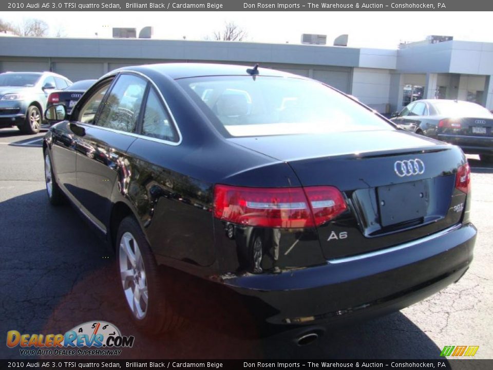 2010 Audi A6 3.0 TFSI quattro Sedan Brilliant Black / Cardamom Beige Photo #9