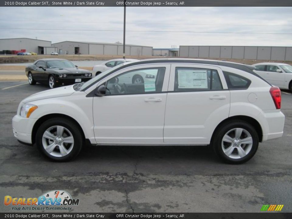 2010 Dodge Caliber SXT Stone White / Dark Slate Gray Photo #6