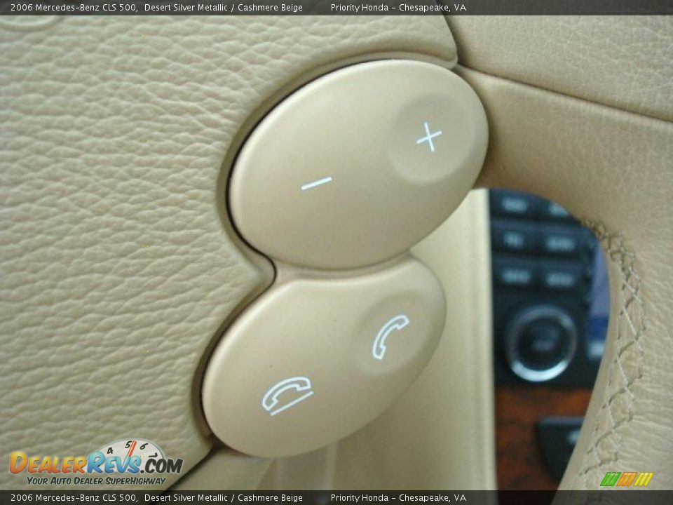 2006 Mercedes-Benz CLS 500 Desert Silver Metallic / Cashmere Beige Photo #27