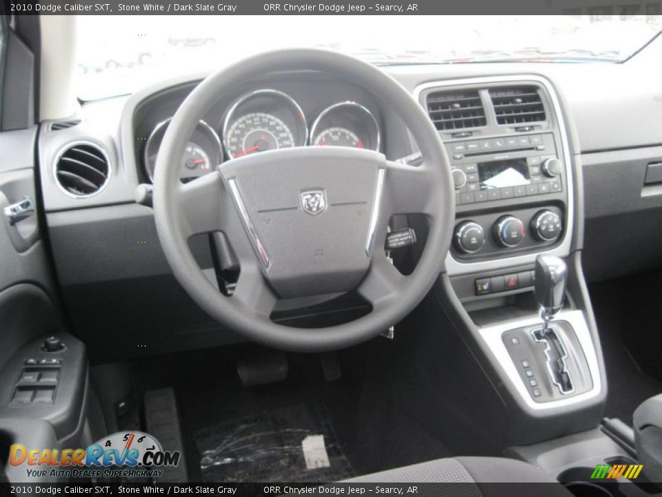 2010 Dodge Caliber SXT Stone White / Dark Slate Gray Photo #7