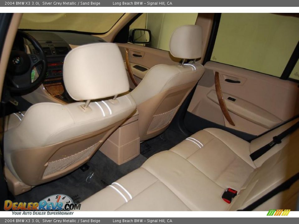 2004 BMW X3 3.0i Silver Grey Metallic / Sand Beige Photo #24