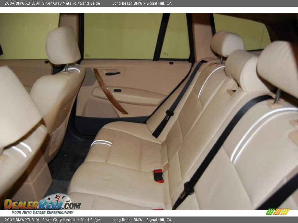 2004 BMW X3 3.0i Silver Grey Metallic / Sand Beige Photo #25