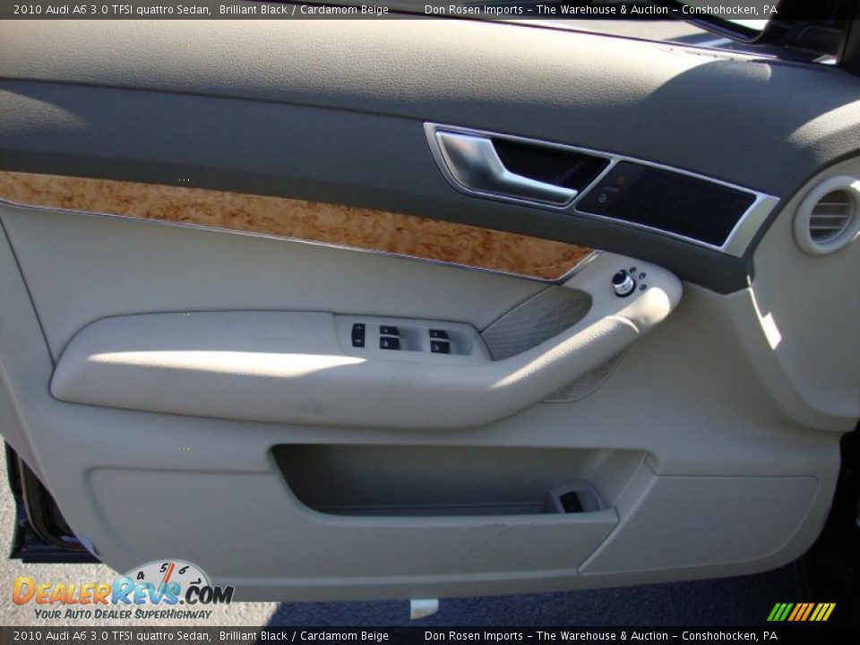 2010 Audi A6 3.0 TFSI quattro Sedan Brilliant Black / Cardamom Beige Photo #13